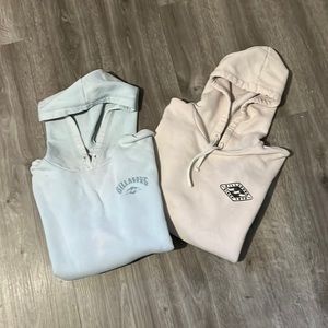 Set of billabong hoodies